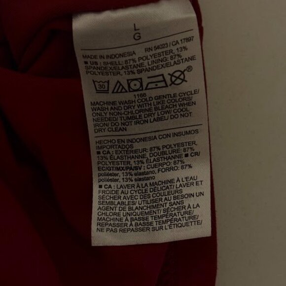 Maroon Long Sleeve Fitted Scuba Top – Old Navy, Size Large - Picture 4 of 4